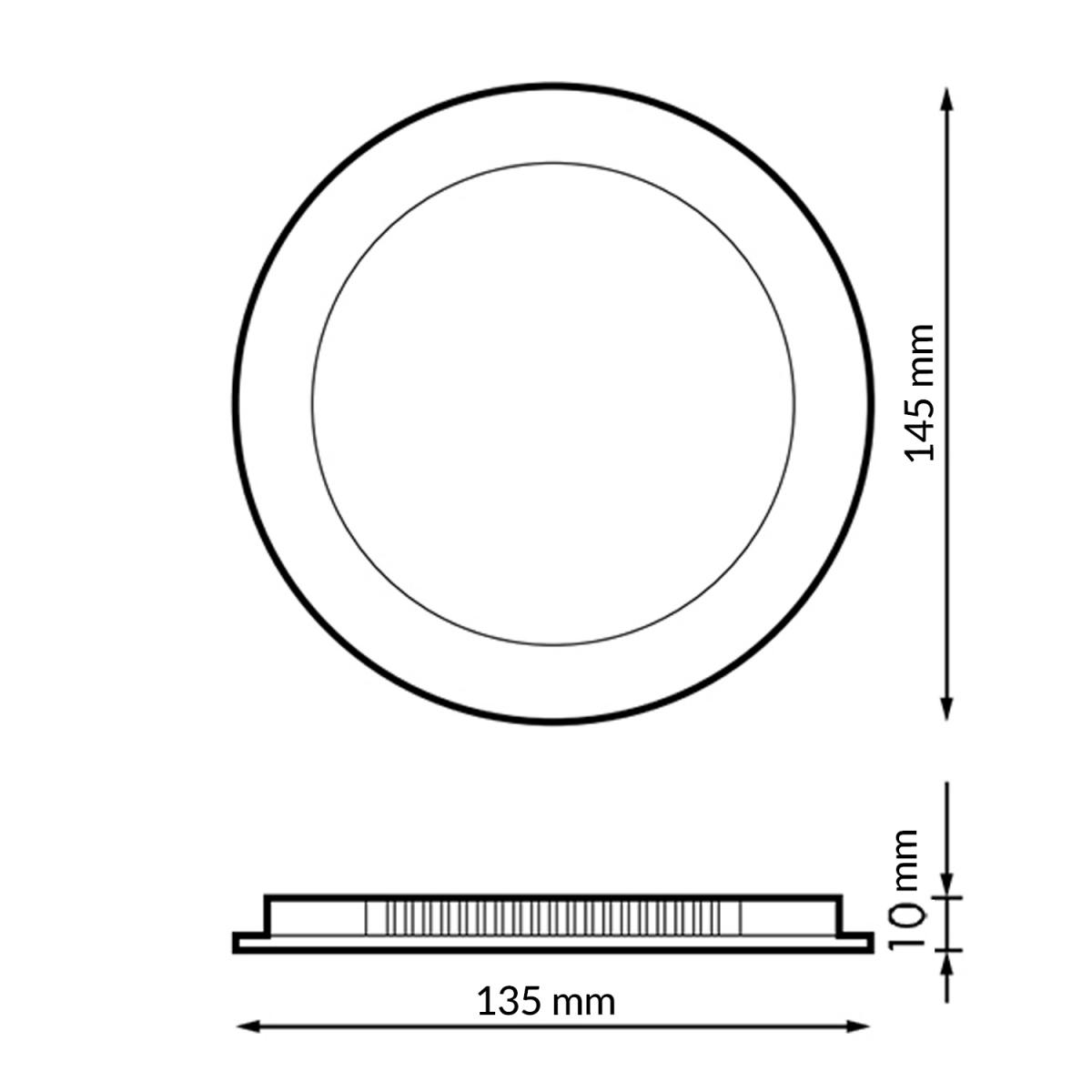 Panel LED Circular Serie Slim 9W