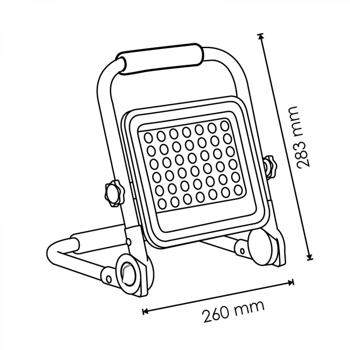 Foco proyector LED portátil con batería Laptop 20W