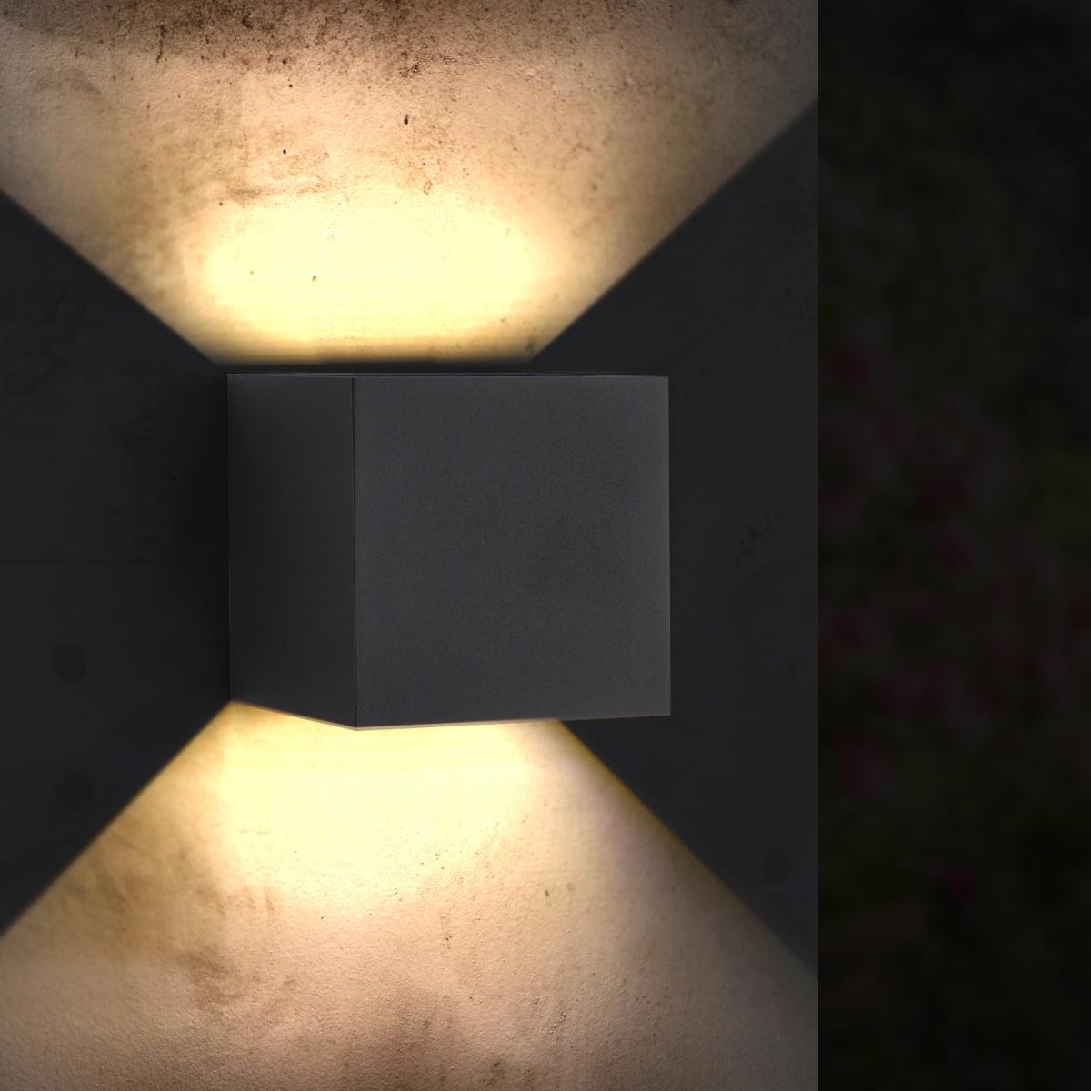 Aplique de Pared LED Black Cube 6W IP54