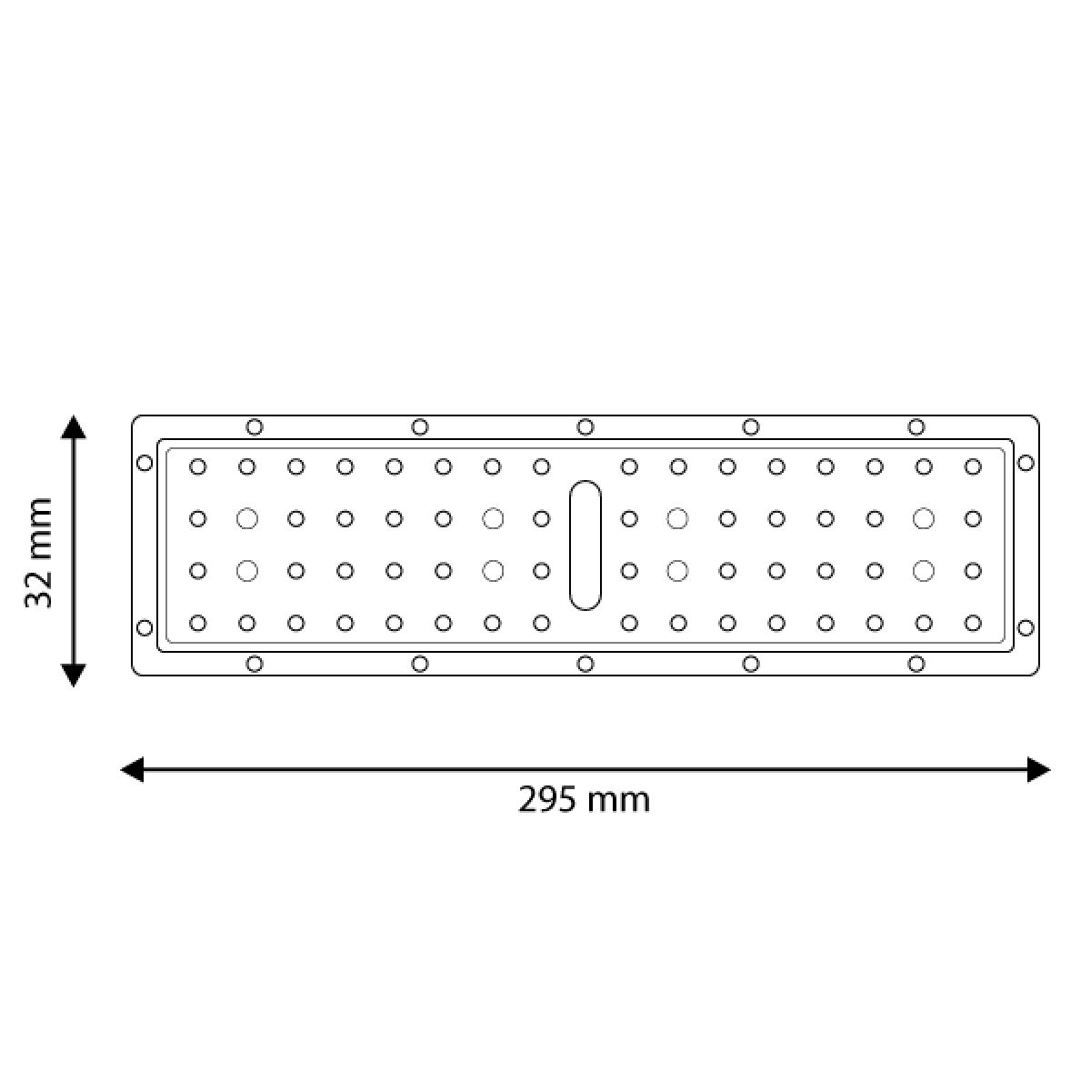 Optica 145ºX70º para Foco Modular LED Retrofit/Speed 50W