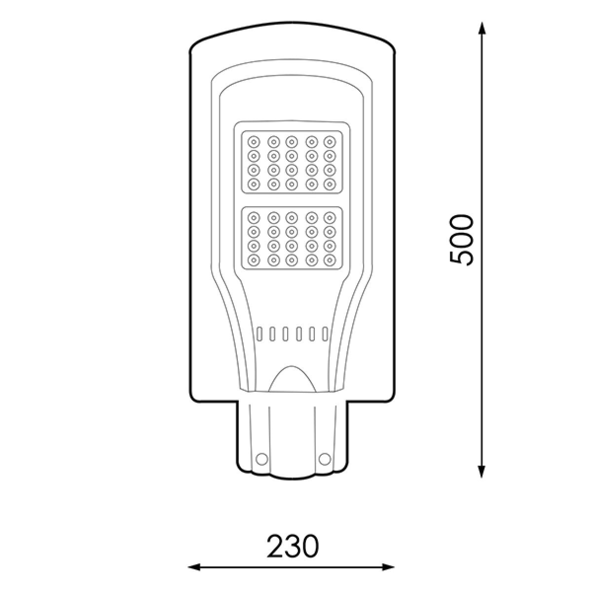 Farola Solar LED para Alumbrado Público 40W con Sensor