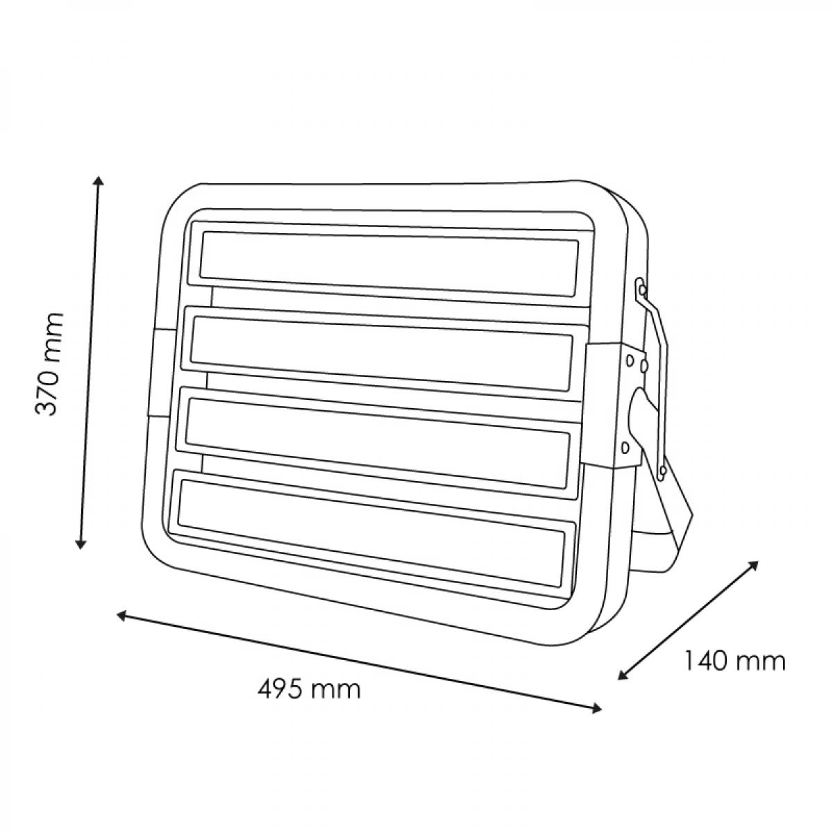 Foco Modular LED Coliseum 400W
