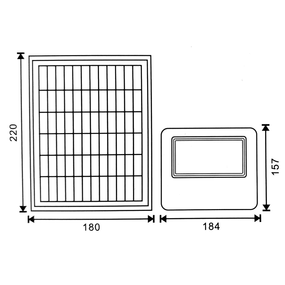 Foco Proyector Led Solar Milan 50W