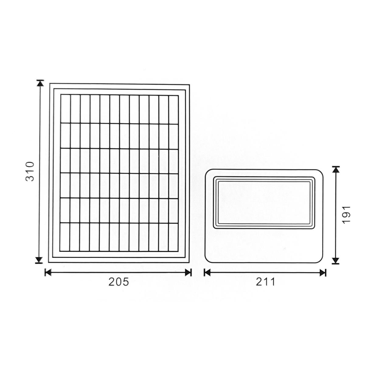 Foco Proyector Led Solar Milan 100W