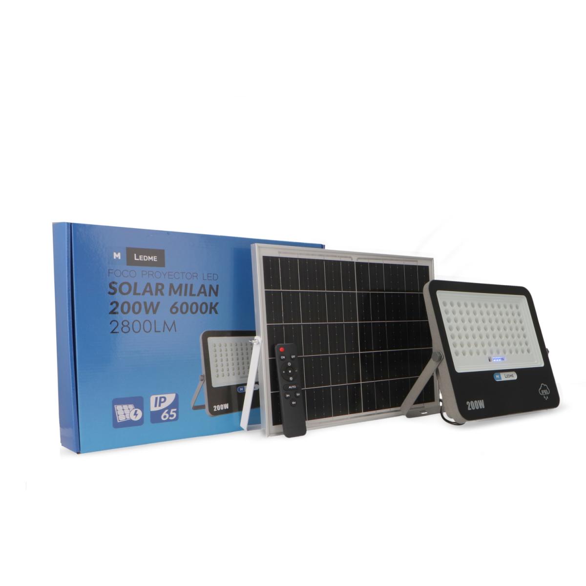 Foco Proyector Led Solar Milan 200W