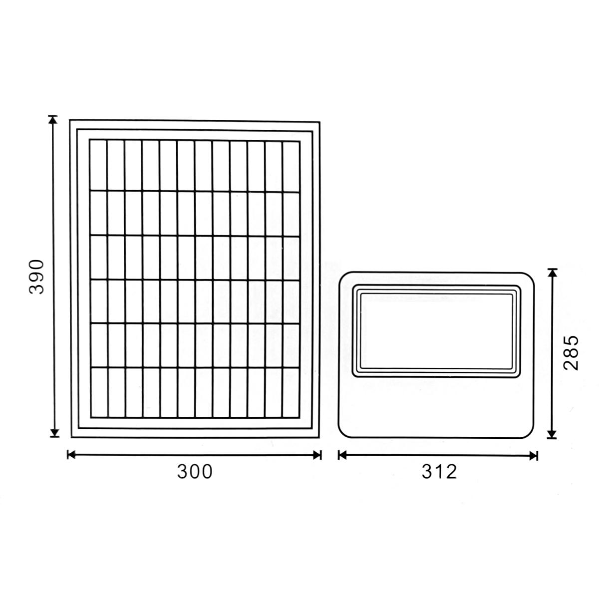 Foco Proyector Led Solar Milan 200W