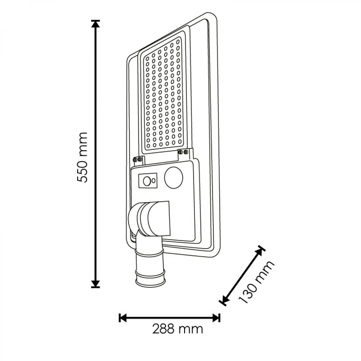 Farola Solar Led Solights Para Alumbrado Público 100W