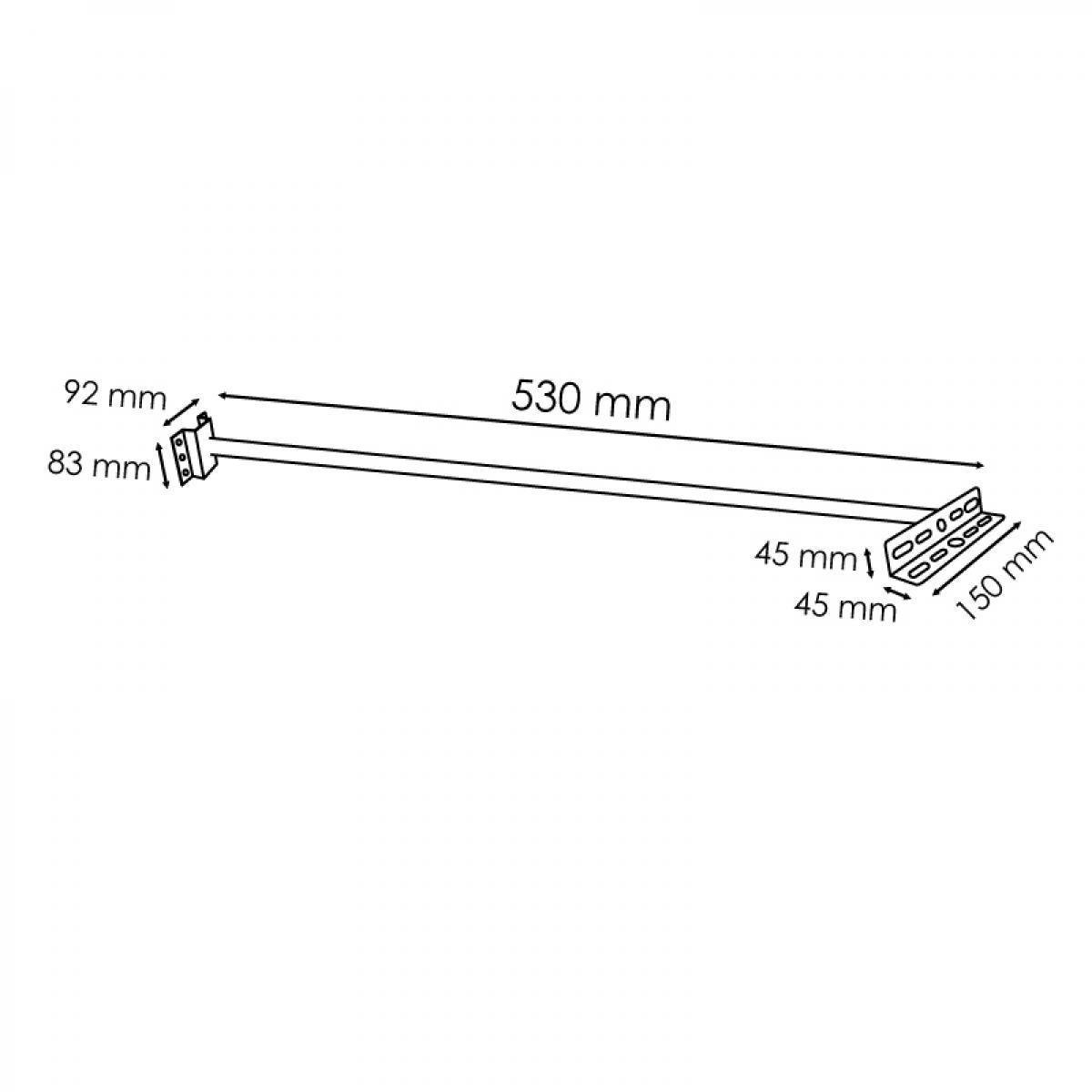 Soporte para proyectores LED 530 mm