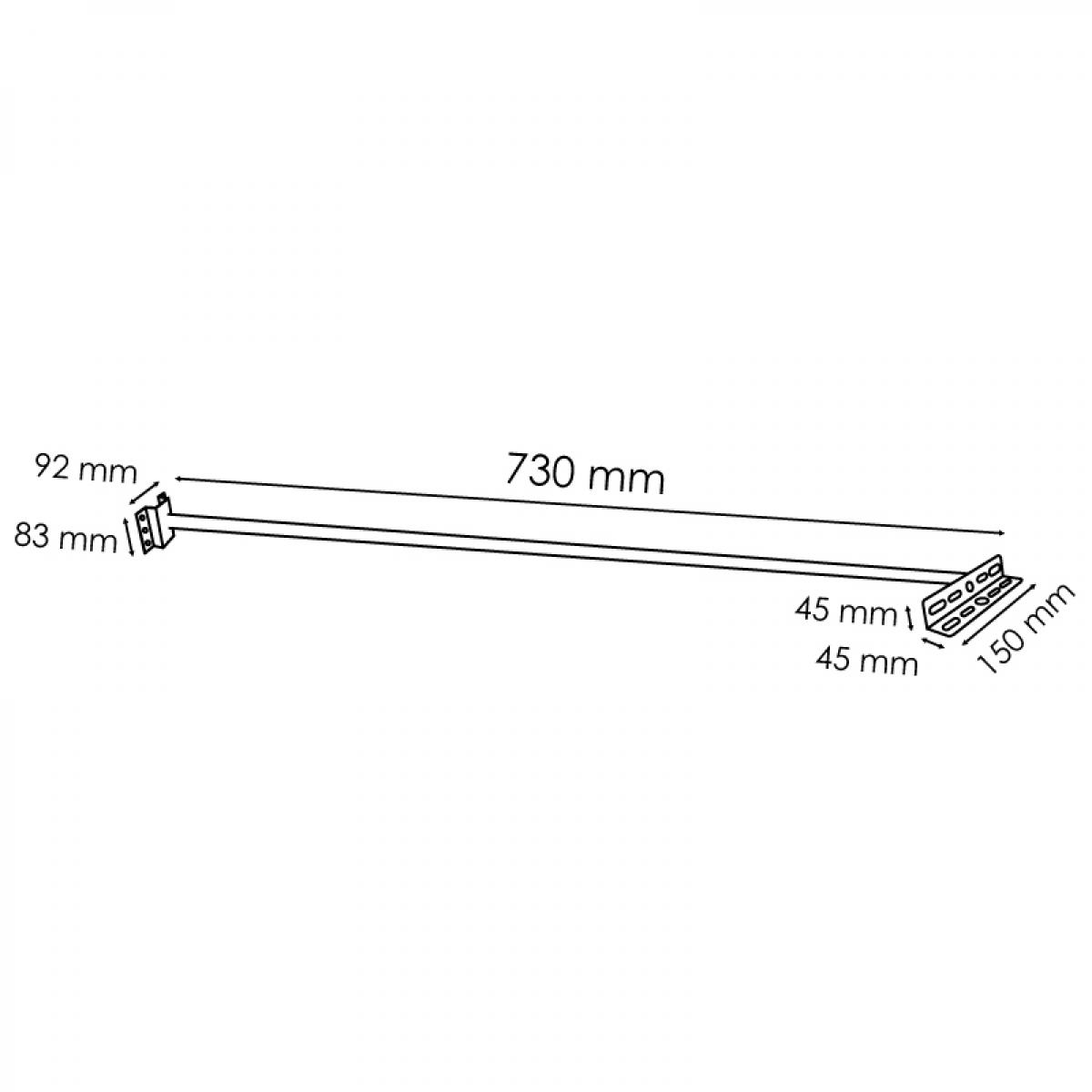 Soporte para proyectores LED 730 mm