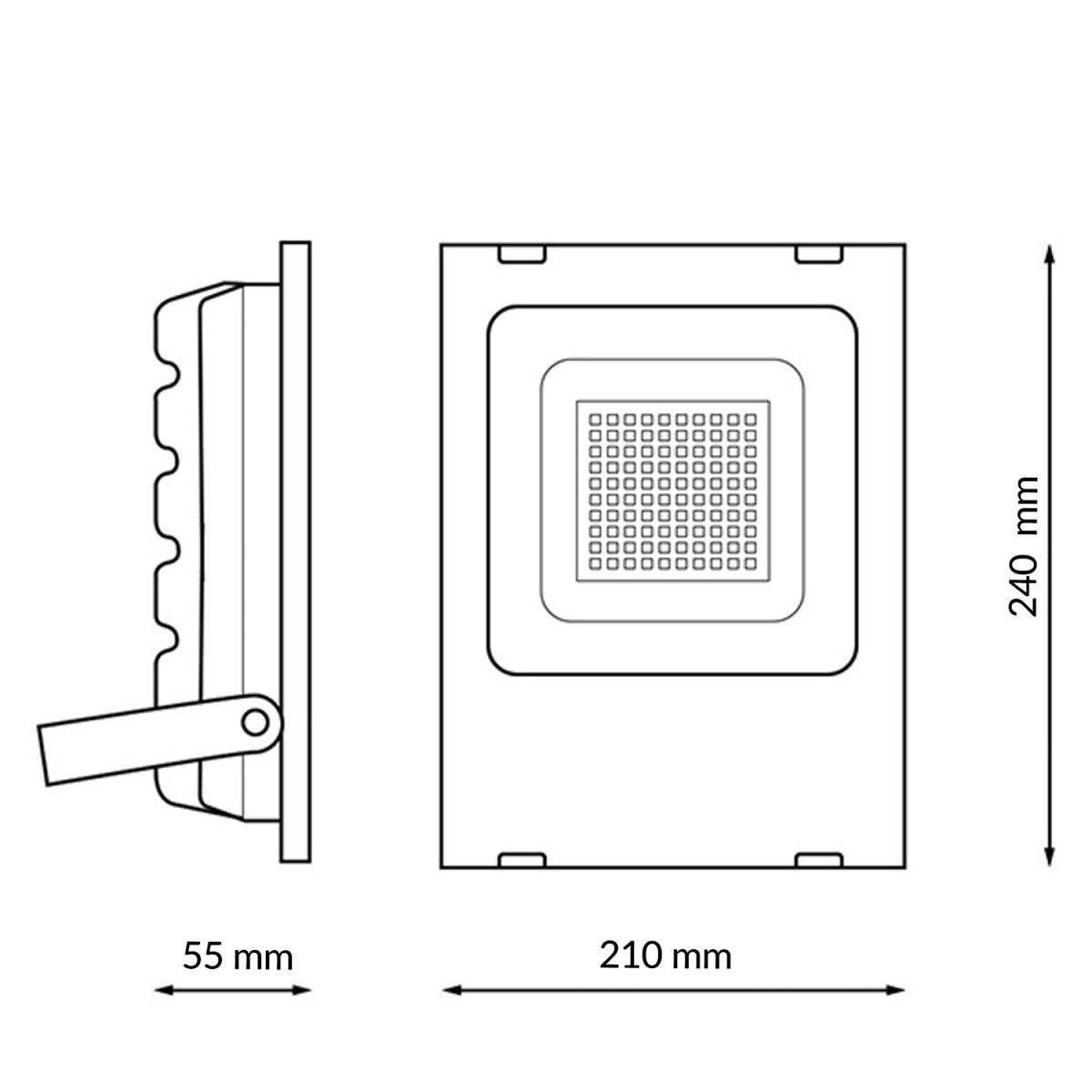 Foco proyector LED SMD Pro 50W 110Lm/W