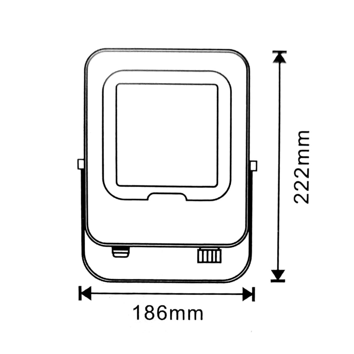 Foco Proyector Led Napoli Plus White 50W CCT