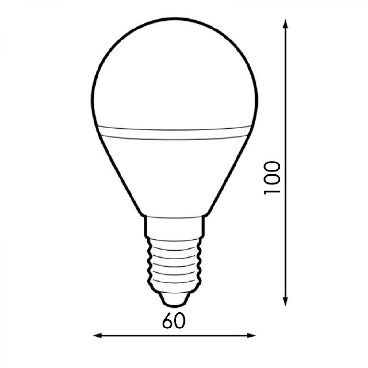 Bombilla Led E14 G60 7W