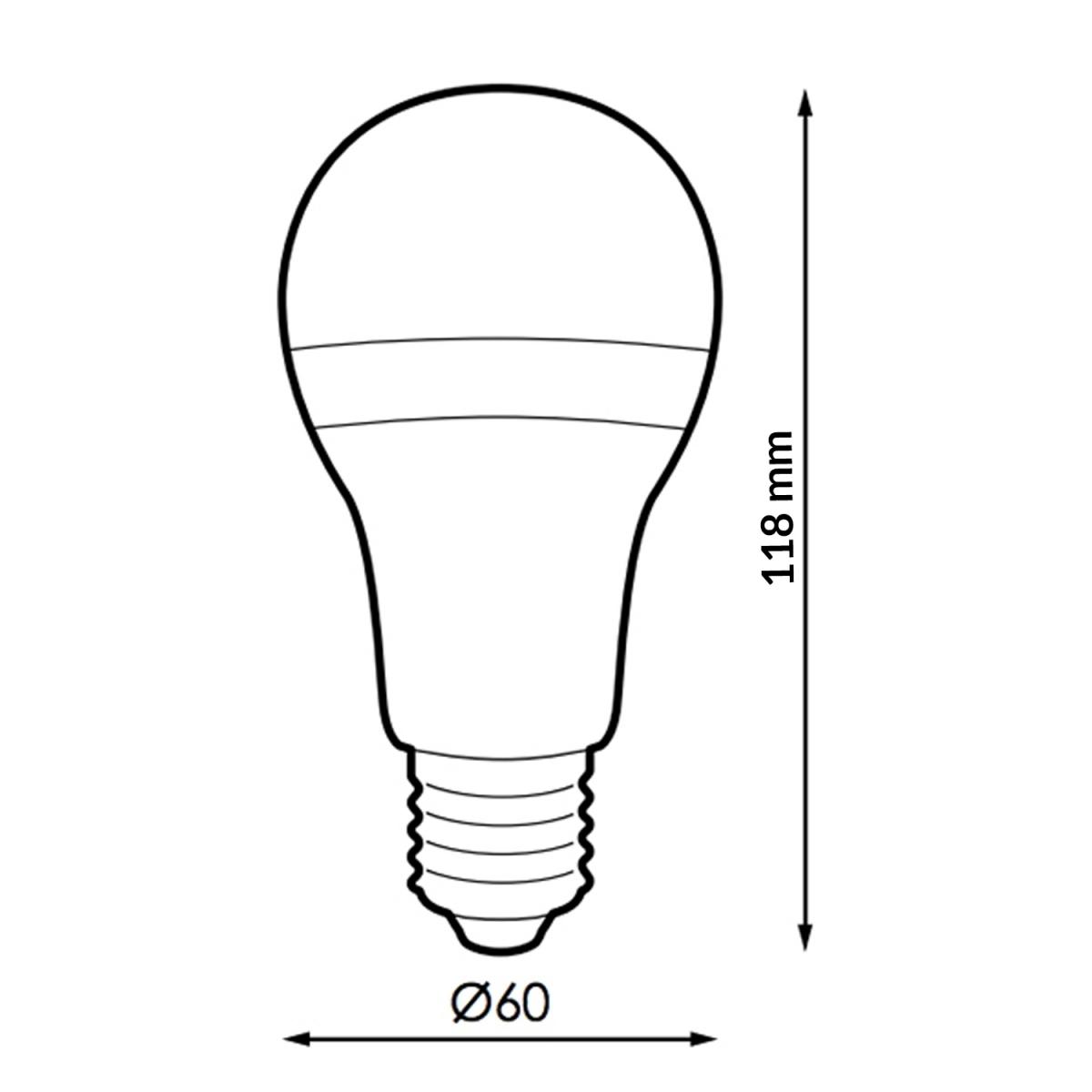 Bombilla LED E27 A60 10W