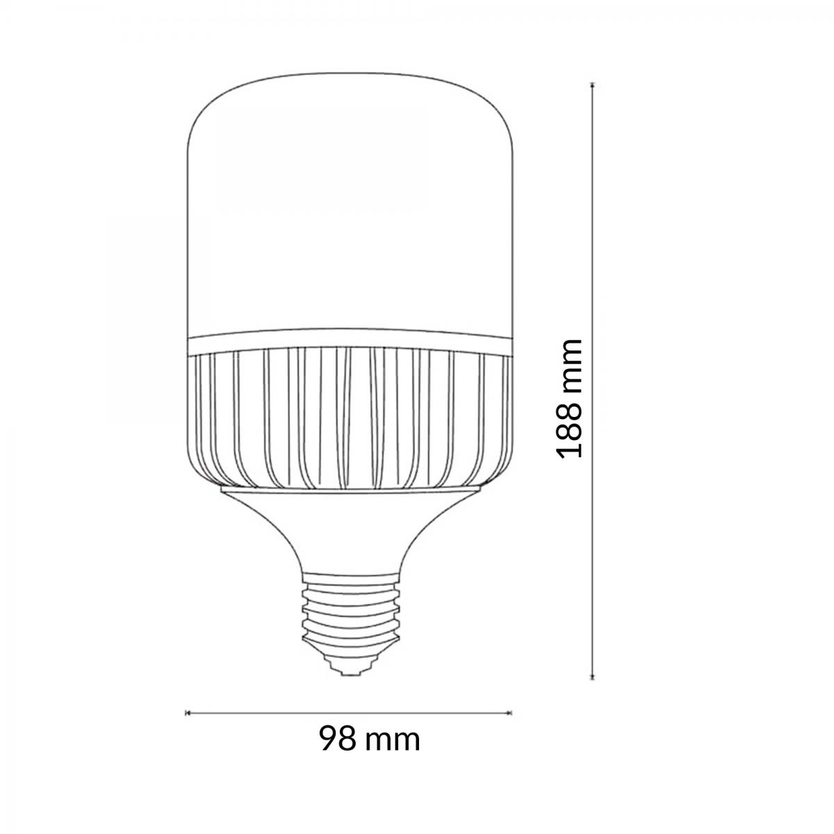Bombilla LED E27 T100 30W