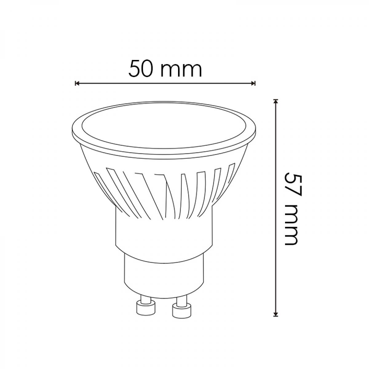 Bombilla LED GU10 SmdPro 9W 120º