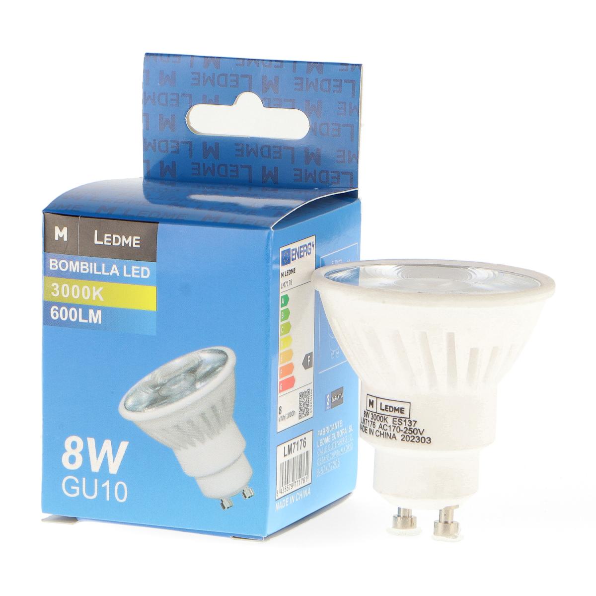 Bombilla LED GU10 CobPro 8W 12º