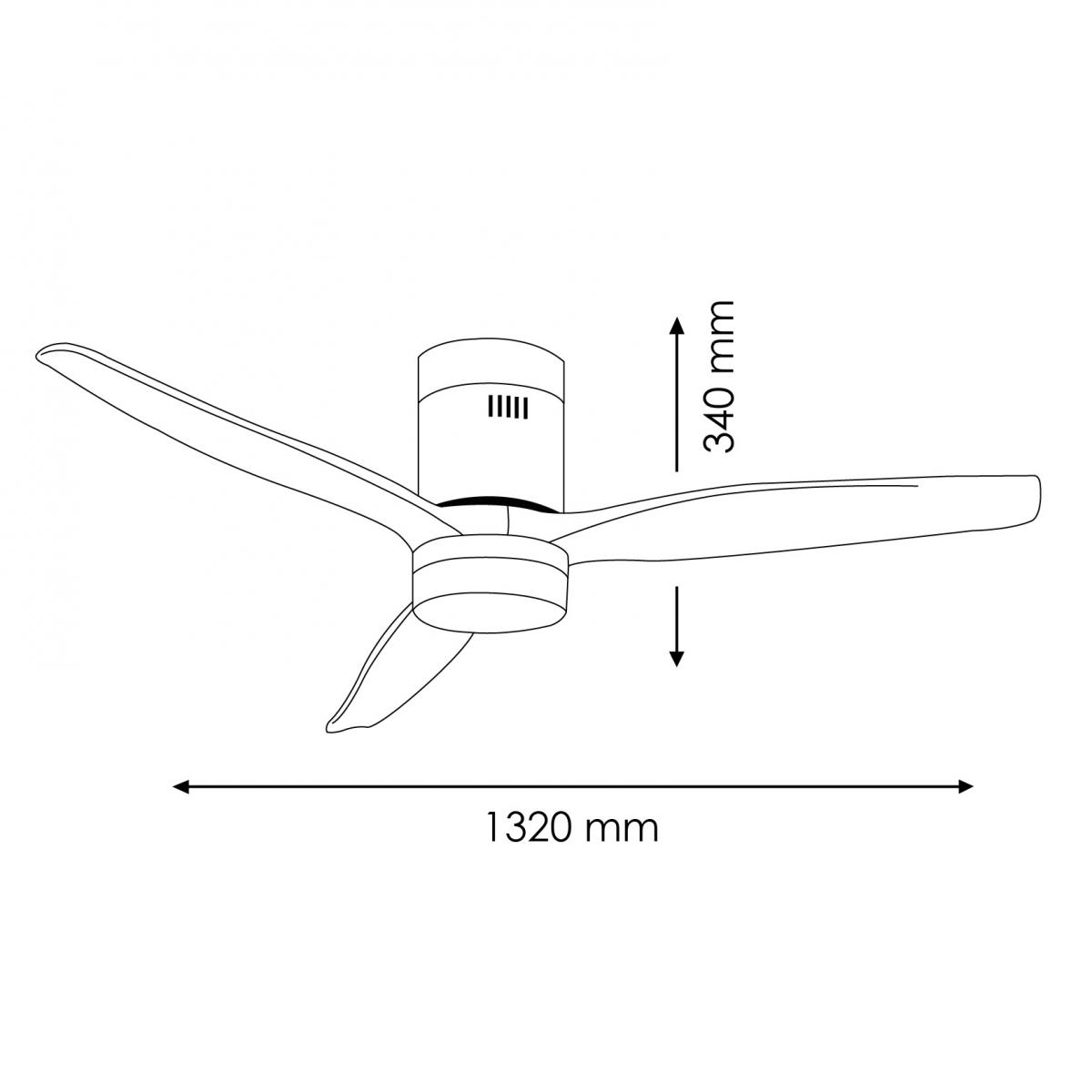 Ventilador de techo LED White Energy