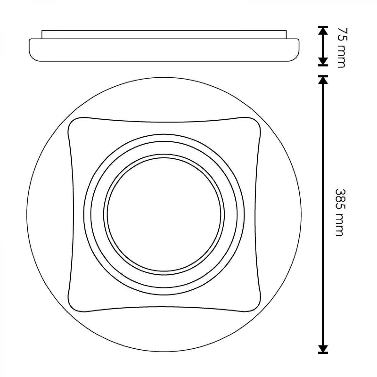 Plafon LED CCT Circular Remo 40W