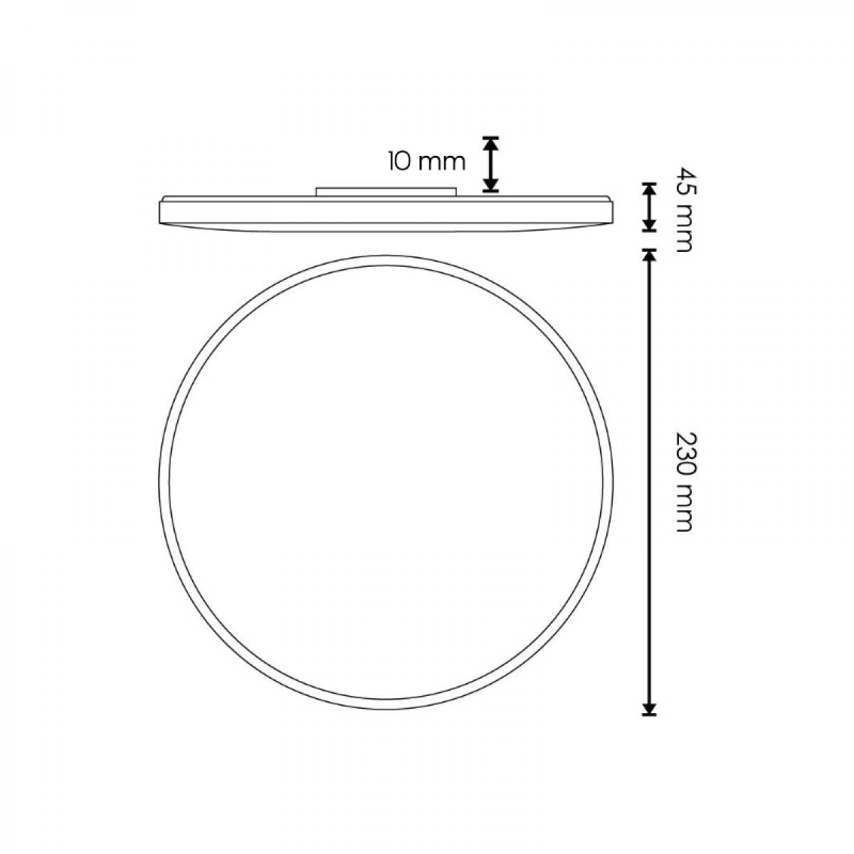 Plafon LED Circular Sense 15W