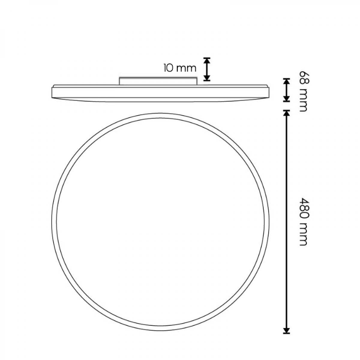 Plafon LED Circular Sense 50W