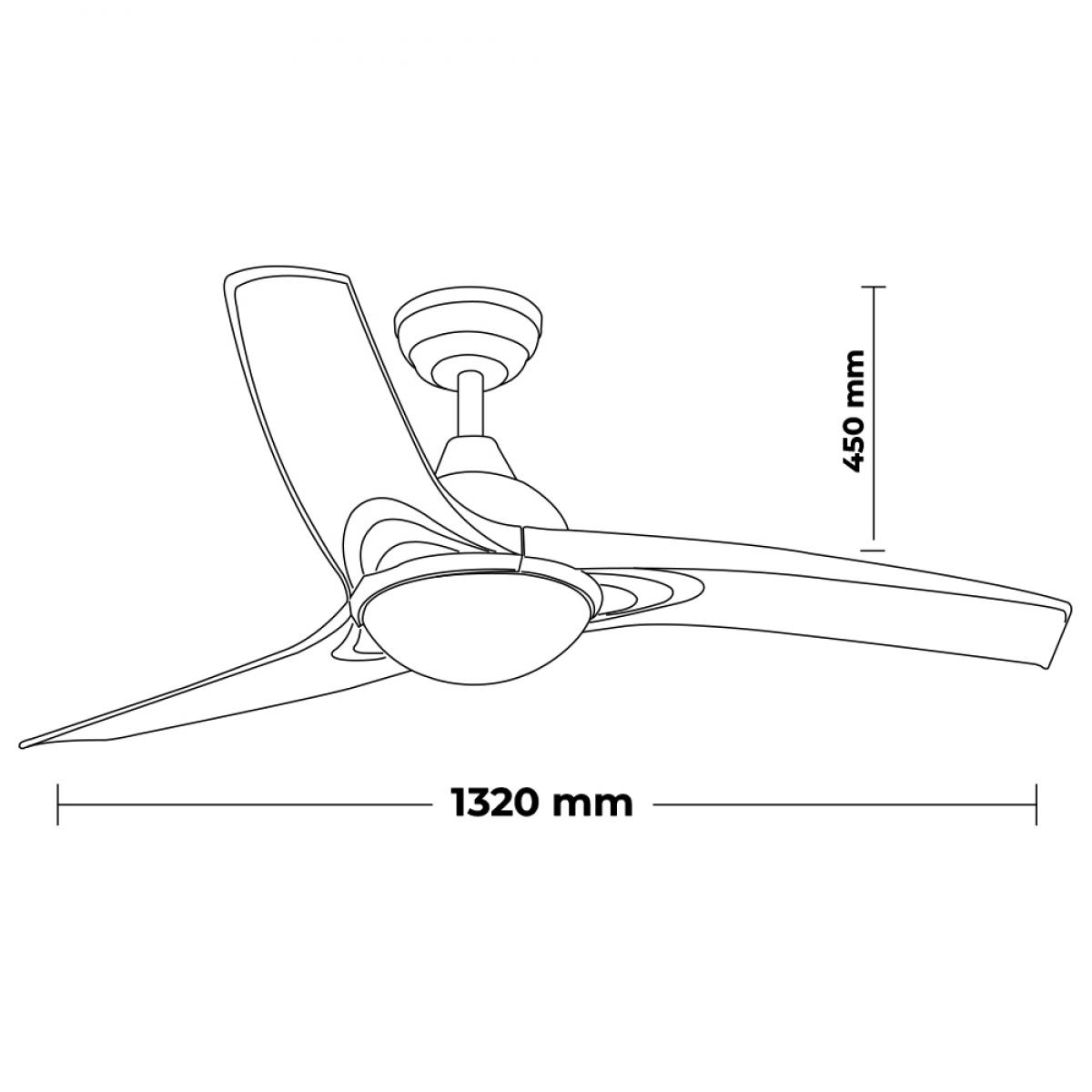 Ventilador de techo LED Ivara