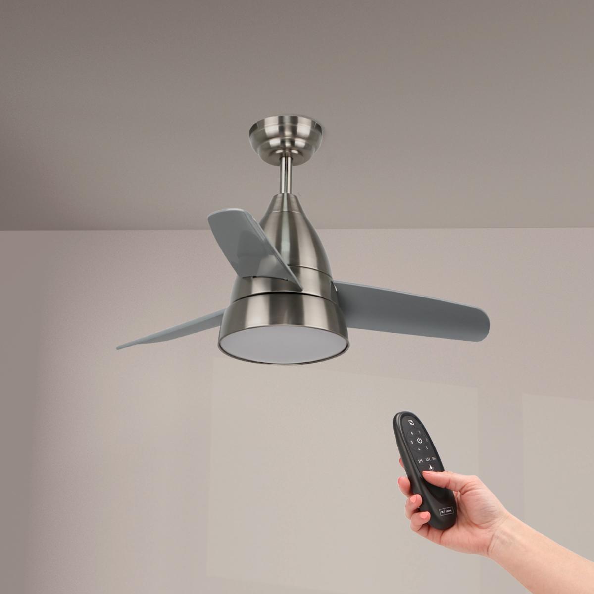 Ventilador de techo LED Niquel Silence