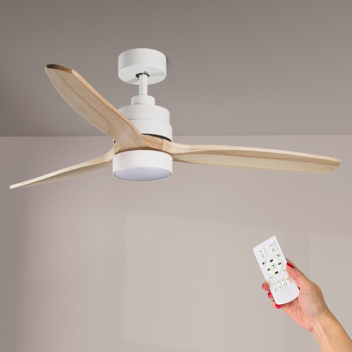 Ventilador de techo LED White Crazy