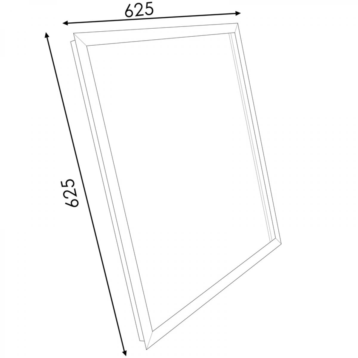 Marco de empotrar de Panel 60X60 Blanco (Desmontado)