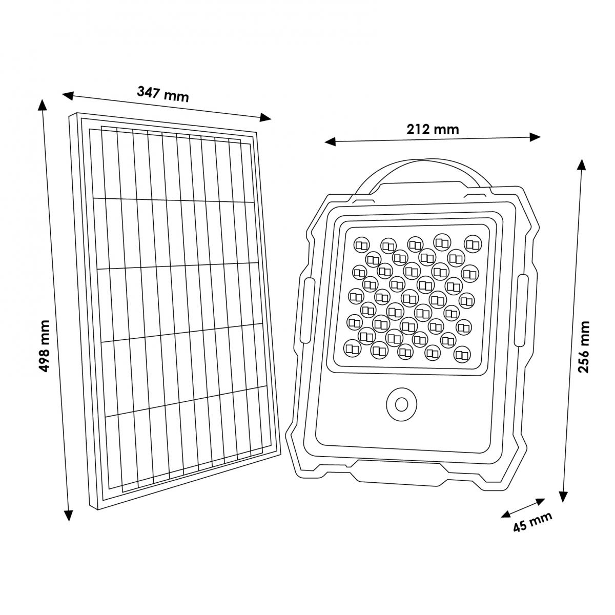 Foco solar 200W