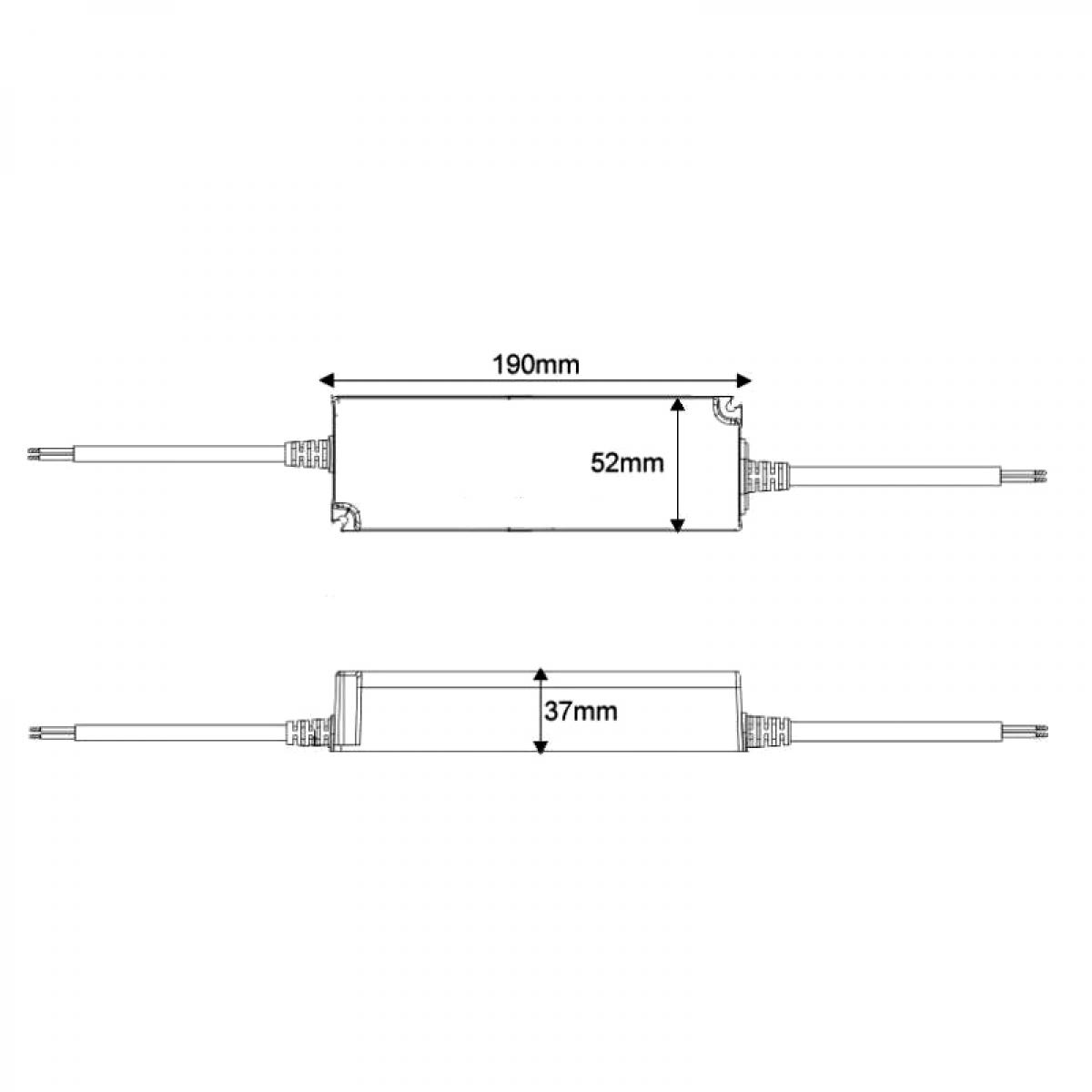 Fuente de alimentación para tiras LED Mean Well 100W 12VDC IP67