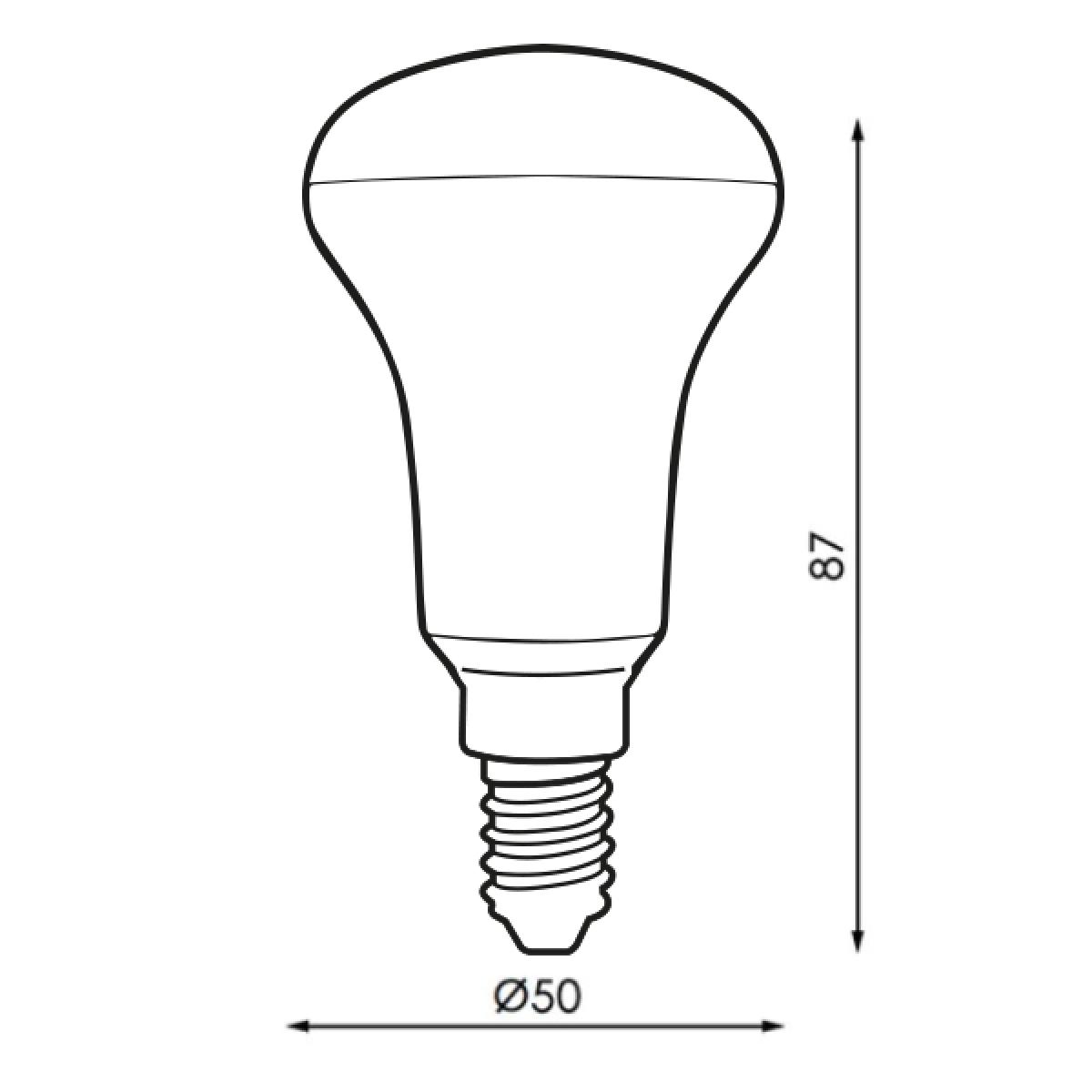 Bombilla LED E14 R50 6W