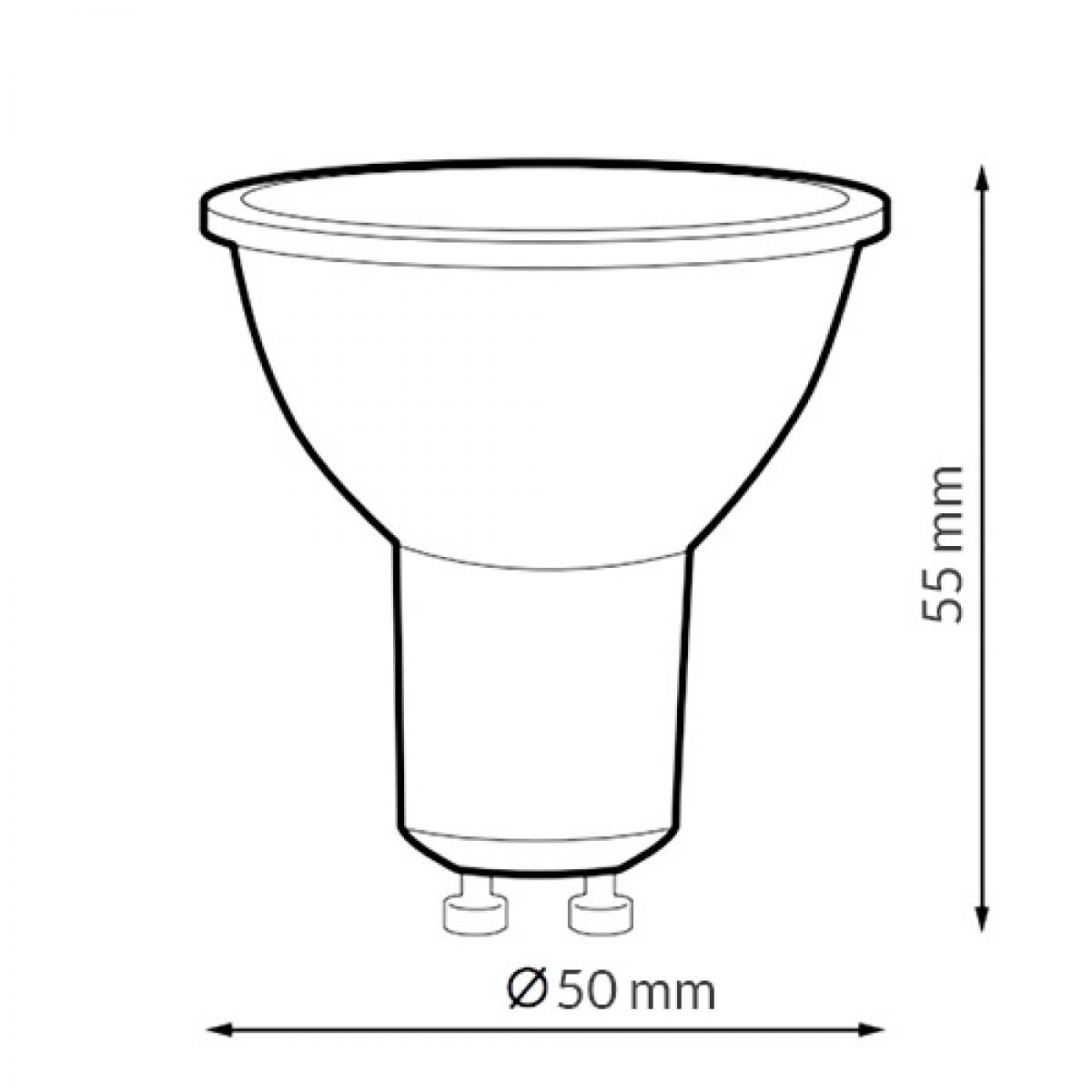 Bombilla LED GU10 Next Plus 6W Dimmable