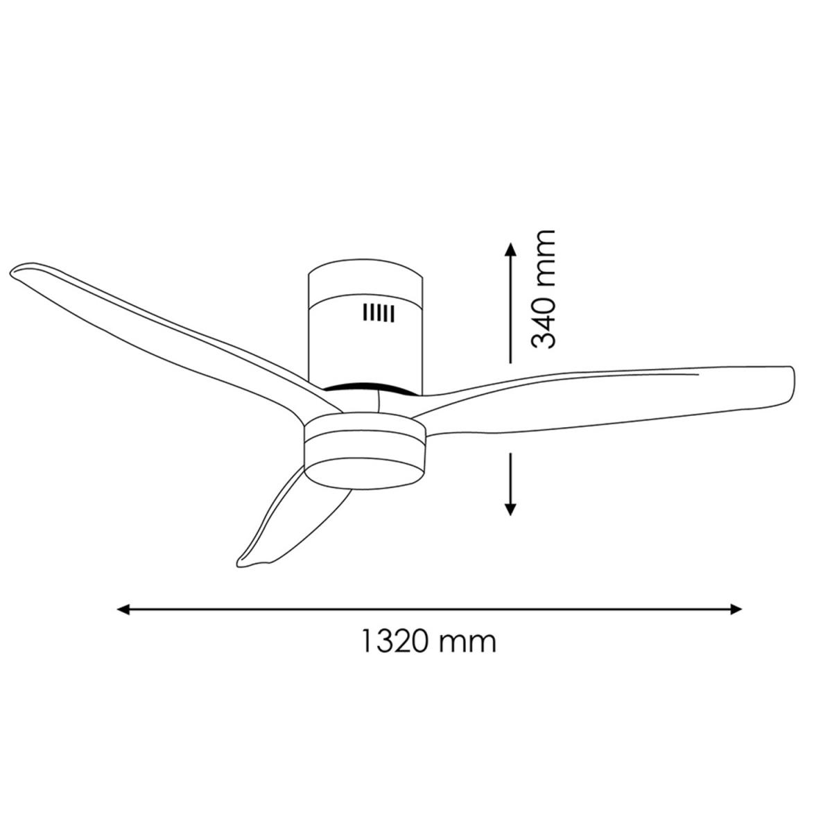 Ventilador de techo LED Níquel Energy