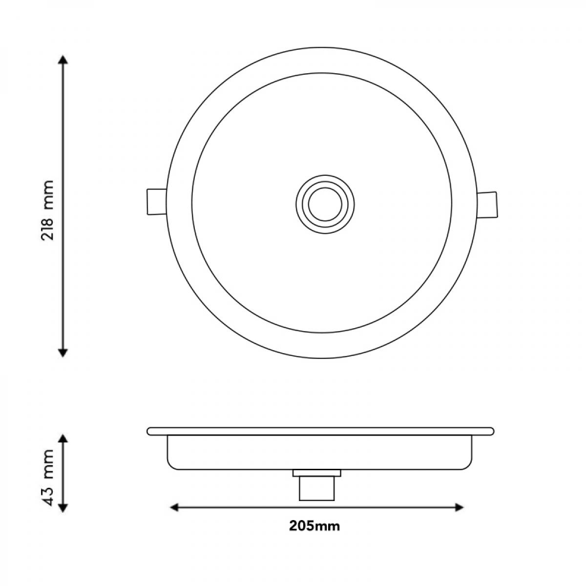 Panel LED Circular Serie Sensor Light 18W