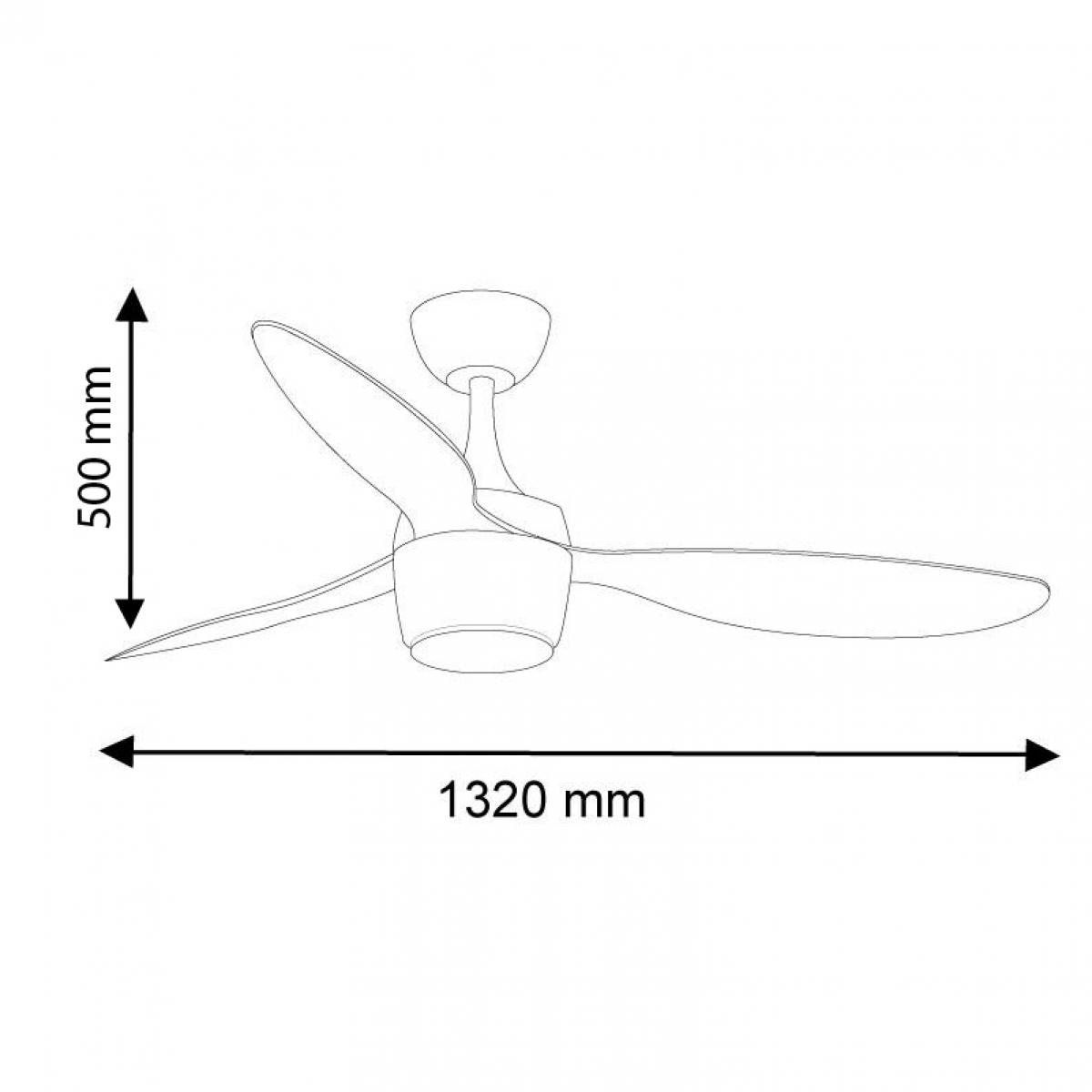 Ventilador de techo LED White Lin