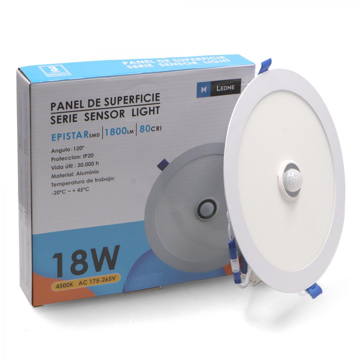 Panel LED Circular Serie Sensor Light 18W