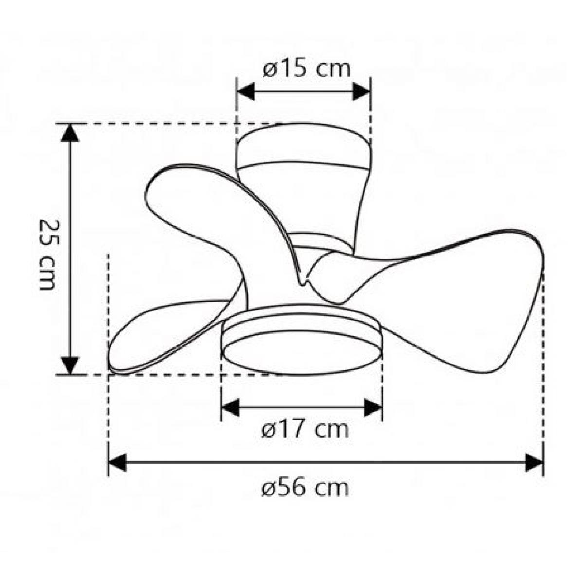 VENTILADOR SIUX NEGRO 56 CM 3 PALAS