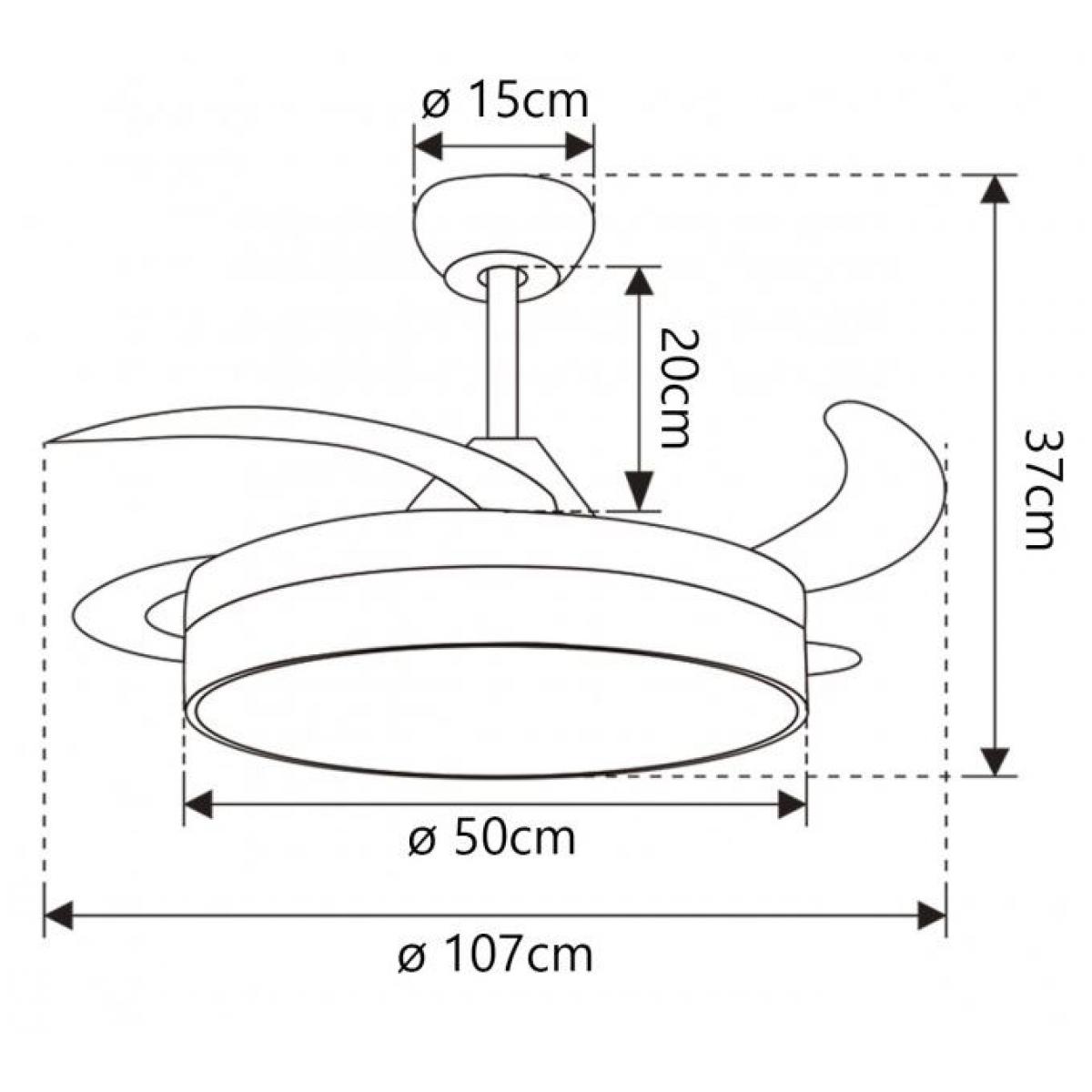 VENTILADOR TOGO MADERA 50CMS 3 PALAS