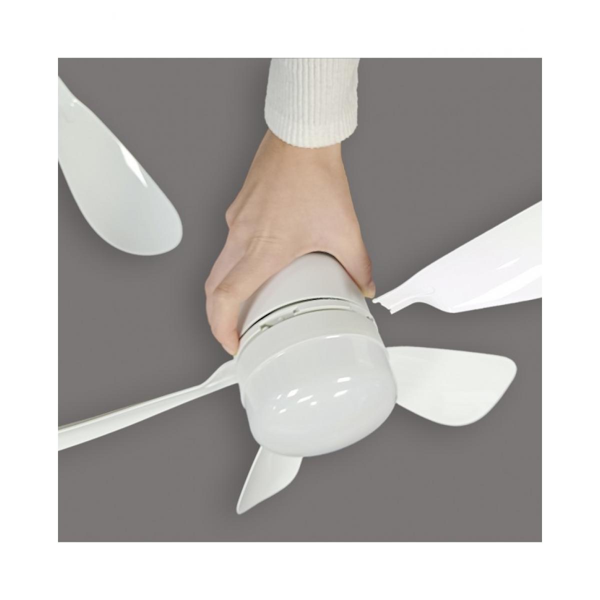 VENTILADOR NANO BLANCO 40CMS 5 PALAS - E-27