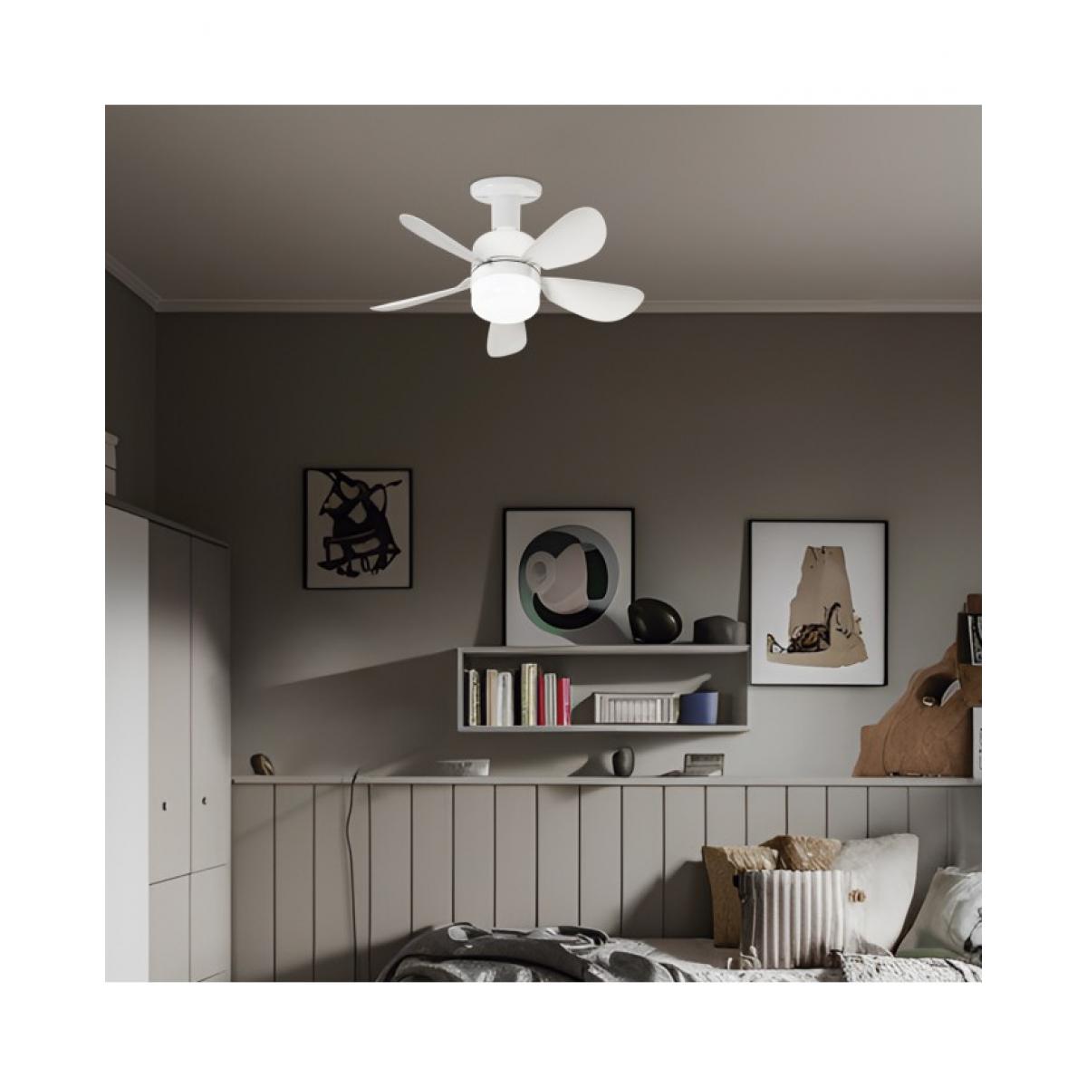 VENTILADOR NANO BLANCO 40CMS 5 PALAS - E-27