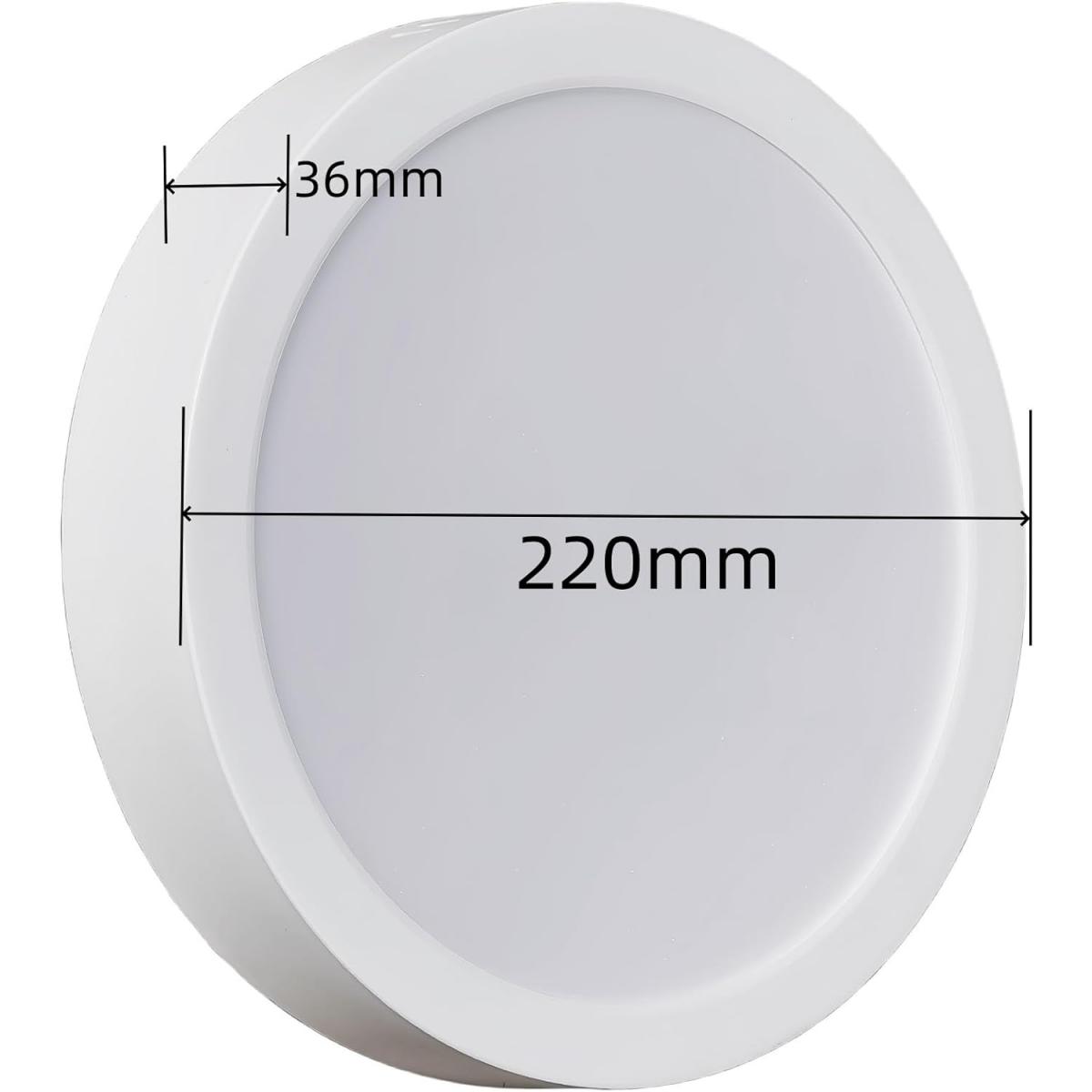 PLAFON 24W Superficie Circular (Pack de dos)