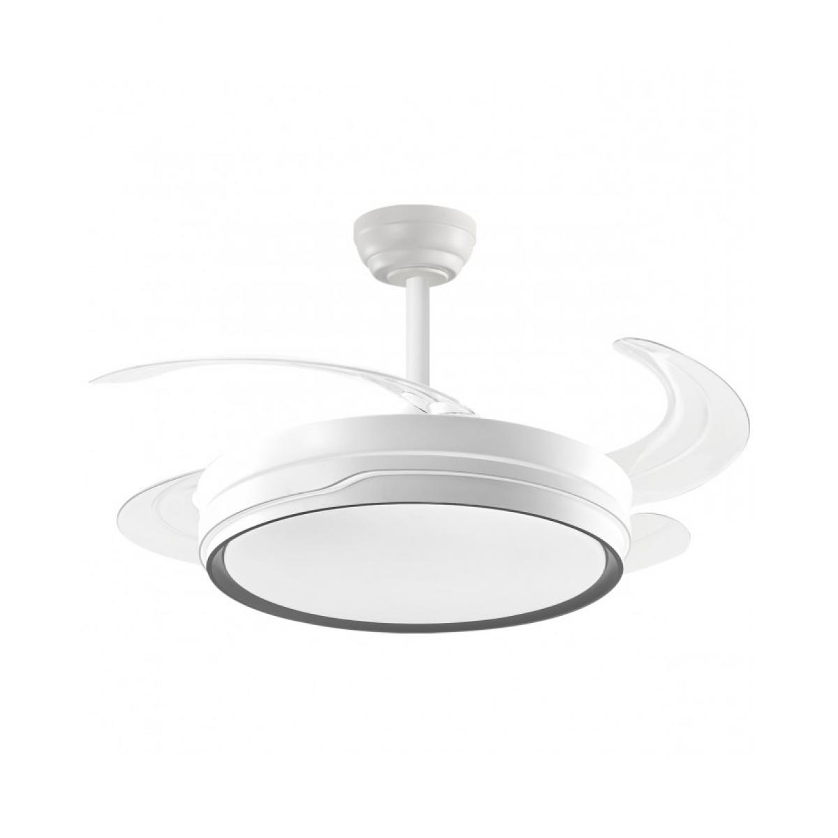 VENTILADOR NELO BLANCO 50 CM 4 PALAS Gris